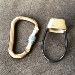 Black Diamond Belay Device and Carabiner